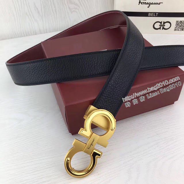 菲拉格慕男士皮帶 Ferragamo雙面牛皮腰帶  jjp2127
